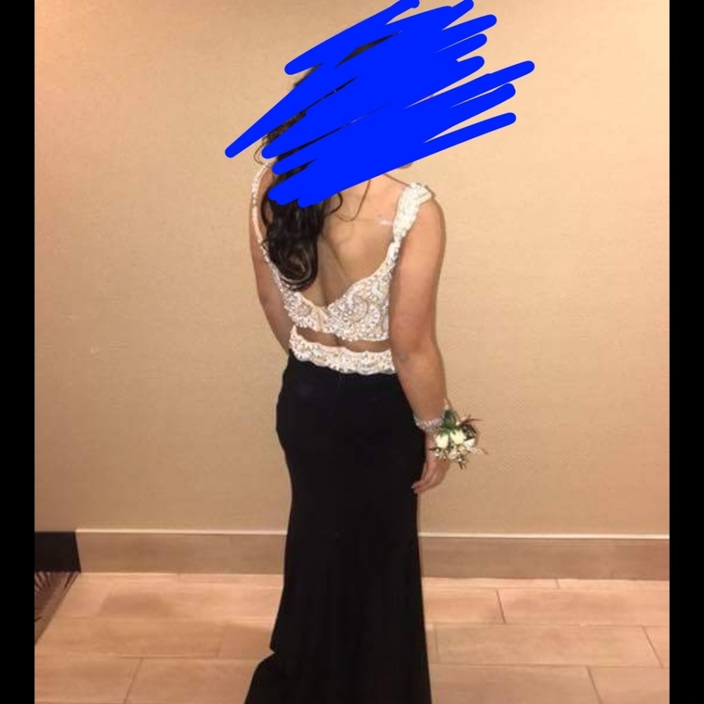 2 piece prom dress